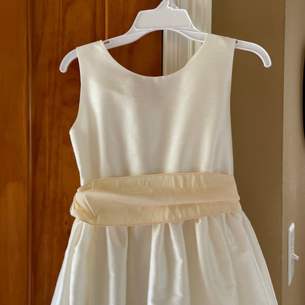 Sweet Kids cream colored flower girl dress